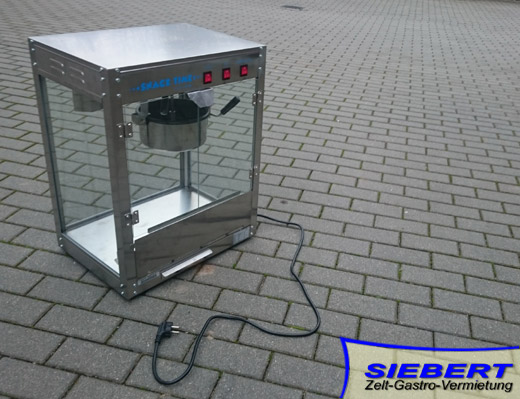 Gerte Verleih - Gastro Popcornmaschine aus Edelstahl mieten