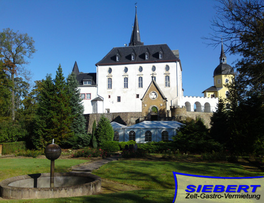 Verleih: Hochzeitszelt auf Schloss Purschenstein